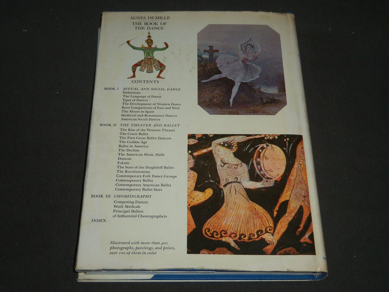 1963 THE BOOK OF DANCE BY AGNES DE MILLE HARDCOVER BOOK - I 396
