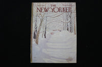1971 JANUARY 30 NEW YORKER MAGAZINE - GREAT ILLUSTRATED COVER - NY 2834
