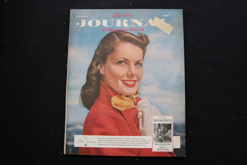 1950 JANUARY LADIES' HOME JOURNAL MAGAZINE - FRANCINE DE FERE COVER - 10315