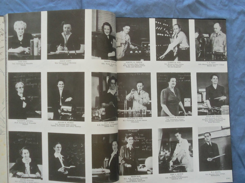 1945 THE ROUNDUP GREAT FALLS HIGH SCHOOL YEARBOOK - GREAT FALLS, MT - YB 3378