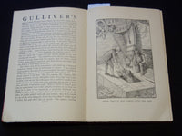 1909-1913 LOUIS RHEAD ILLUSTRATED BOOK LOT OF 2 - GULLIVER'S TRAVEL - KD 7809