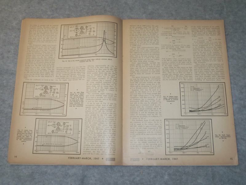 1947 FEBRUARY-MARCH RADIO MANUFACTURING AND BROADCASTING MAGAZINE - J 6300
