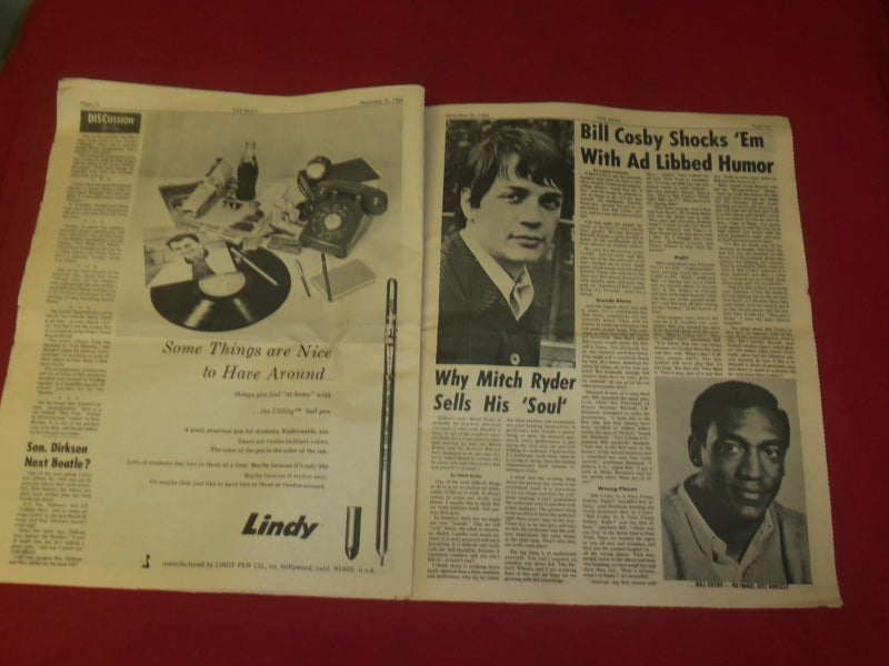 1966 DEC 31 THE BEAT NEWSPAPER- PAUL MCCARTNEY -PHOTOS, ARTICLES & ADS - NP 3910