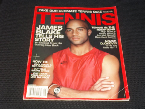 2007 AUGUST TENNIS MAGAZINE - JAMES BLAKE FRONT COVER - E 2243