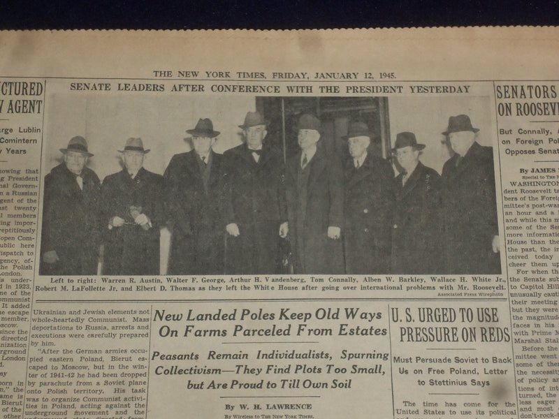 1945 JAN 12 NEW YORK TIMES - AMERICANS DEEPEN AND WIDEN LUZON FOOTHOLD - NP 6650