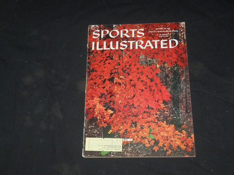 1957 OCTOBER 28 SPORTS ILLUSTRATED MAGAZINE - AUTUMN LEAVES - SP 8855