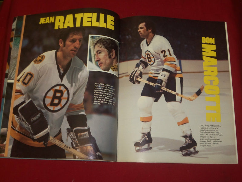 1976-77 BOSTON BRUINS OFFICIAL YEARBOOK - BRAD PARK, BUCYK, DON CHERRY - B 6343