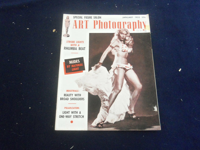 1955 JANUARY ART PHOTOGRAPHY MAGAZINE - NICE PHOTOGRAPHS & STORIES - SP 7491V