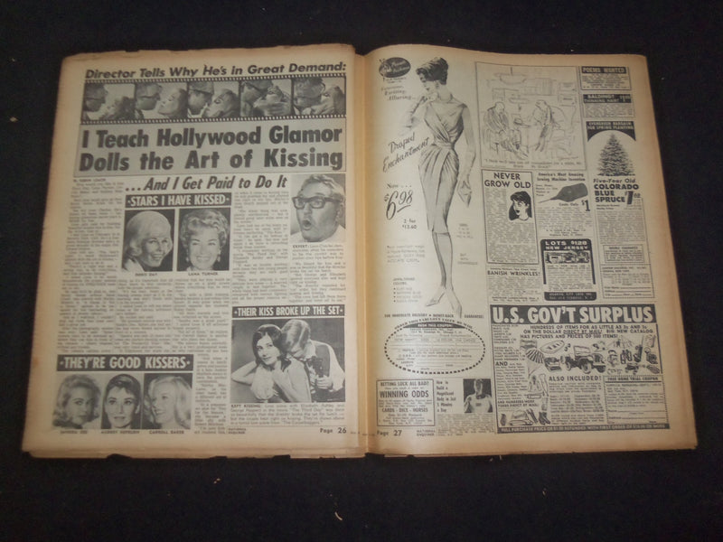 1965 MAY 2 NATIONAL ENQUIRER NEWSPAPER - LOCKS UP, STARVES HUBBY & SONS- NP 7383