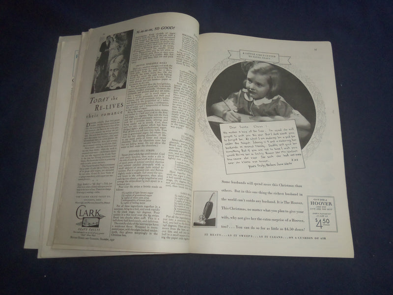 1932 DECEMBER BETTER HOMES & GARDENS MAGAZINE - NICE ILLUSTRATED COVER - B 4164N