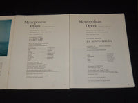 1961-1969 METROPOLITAN OPERA LINCOLN CENTER PROGRAMS LOT OF 17 ISSUES - O 2922B