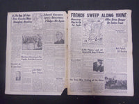 1944 NOVEMBER 22 NEW YORK DAILY MIRROR-ALLIES SLICE DEEPER INTO GERMANY- NP 2216