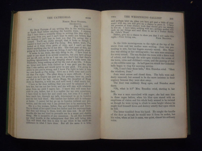 1922 THE CATHEDRAL HARDCOVER BOOK BY HUGH WALPOLE - KD 9035