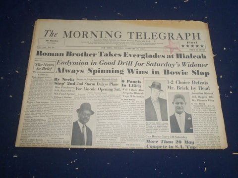 1964 FEBRUARY 20 THE MORNING TELEGRAPH -ROMAN BROTHER TAKES EVERGLADES - NP 5555