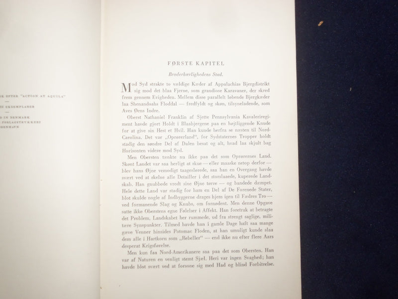1935 DET HAENDTE VED AQUILA HARDCOVER BOOK BY HERVEY ALLEN -DUTCH TEXT - KD 9043