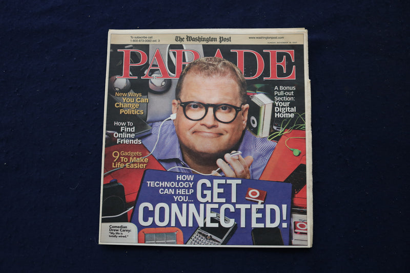2007 NOVEMBER 18 PARADE MAGAZINE - DREW CAREY COVER - E 18408
