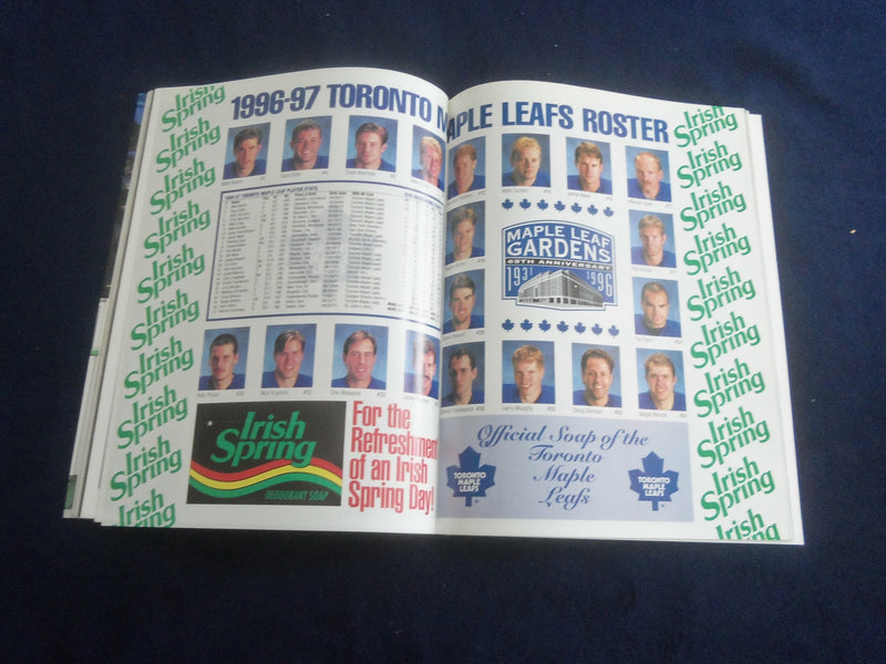 1996 NOVEMBER 2 HOCKEY NIGHT IN TORONTO PROGRAM - LEAFS VS CANADIANS - F 253Q