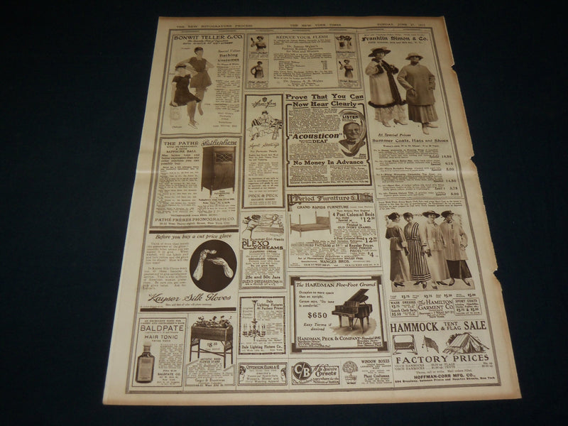 1915 JUNE 27 NEW YORK TIMES ROTO PICTURE SECTION - ARIZONA LAUNCHING - NT 8953