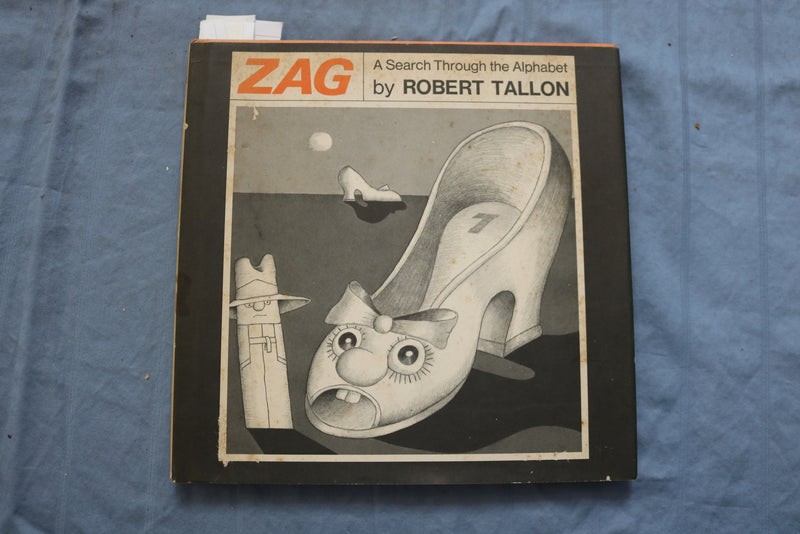 1976 ZAG - A SEARCH THROUGH THE ALPHABET HARDCOVER BOOK BY ROBERT TALLON- K 668