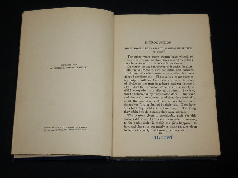 1926 WOMAN'S DILEMMA HARDCOVER BOOK BY ALICE BEAL PARSONS - KD 6454