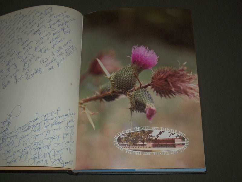 1977 THISTLE NORTHERN HIGHLANDS REGIONAL H.S. YEARBOOK - JAMES COMEY - YB 1341
