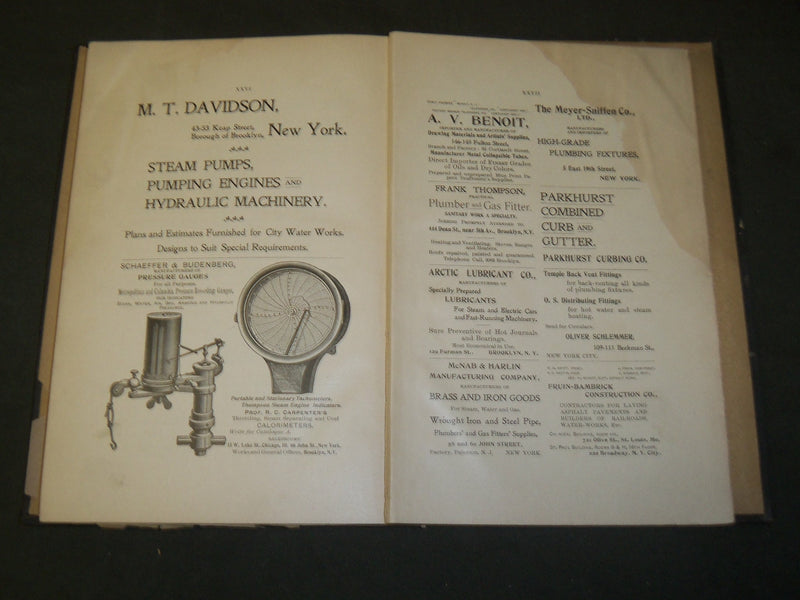 1897 BROOKLYN ENGINEERS' CLUB PROCEEDINGS CONSTITUTION AND BY-LAWS - KD 5727