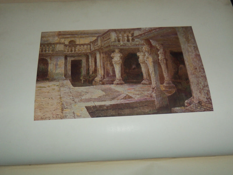 1907 ITALIAN GARDENS AFTER DRAWINGS BY GEORGE S. ELGOOD VOLUME - Z 207