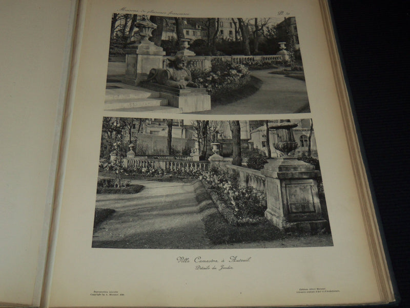 1920 MAISONS DE PLAISANCE FRANCAISES VOLUME BY MARQUIS GIRARDIN - PLATES - Z 273