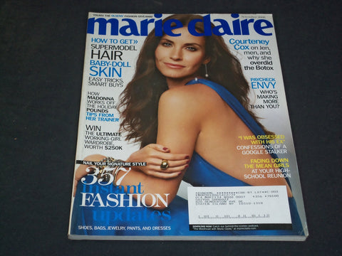 2008 NOVEMBER MARIE CLAIRE MAGAZINE - COURTENEY COX - SP 4652
