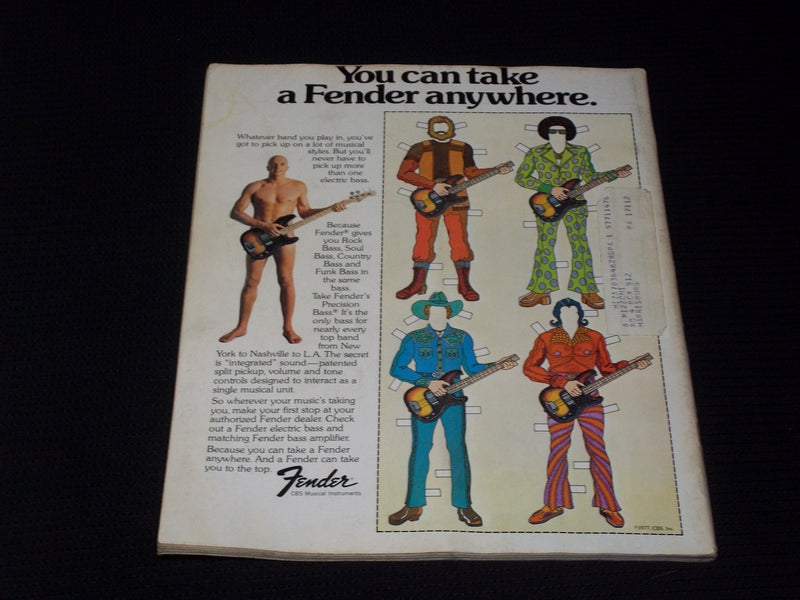 1977 NOVEMBER GUITAR PLAYER MAGAZINE - KEITH RICHARD FRONT COVER - E 7712