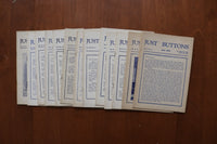 1944-1946 JUST BUTTONS MAGAZINE - LOT OF 13 - O 3925