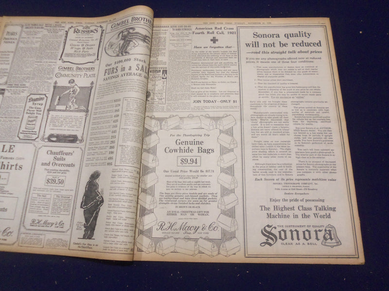 1920 NOVEMBER 23 NEW YORK TIMES - GENERAL MOTORS CONTROL IS SOLD - NT 8463