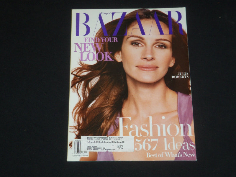 2004 JANUARY HARPER'S BAZAAR MAGAZINE - JULIA ROBERTS COVER - SP 4669