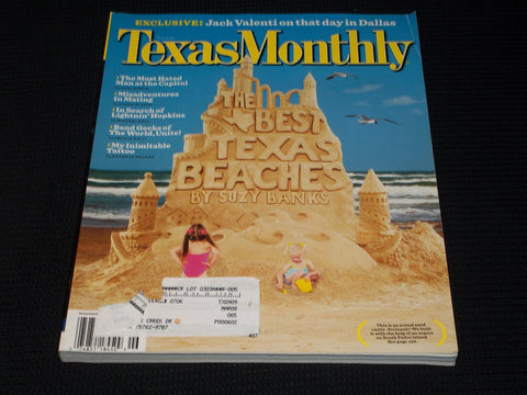 2006 JUNE TEXAS MONTHLY MAGAZINE - TEXAS BEACHES FRONT COVER - E 7426