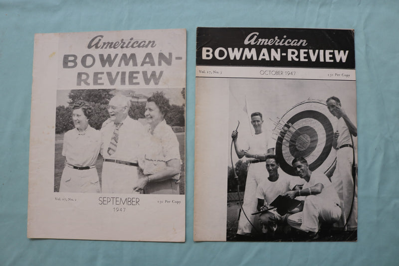 1947 AMERICAN BOWMAN-REVIEW MAGAZINE - COMPLETE YEAR - LOT OF 12 - O 3753