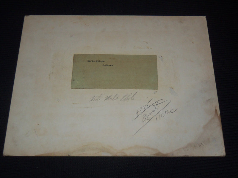 1949 MARIE WILSON ORIGINAL PHOTO - #164