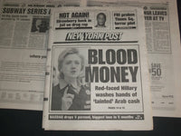 2000 OCT 26 NEW YORK POST NEWSPAPER-YANKEES BEAT METS WORLD SERIES GM 3-NP 4141