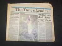 1992 JULY 2 WILKES-BARRE TIMES LEADER - BUDGET CUTS DEAL BLOWS - NP 7537