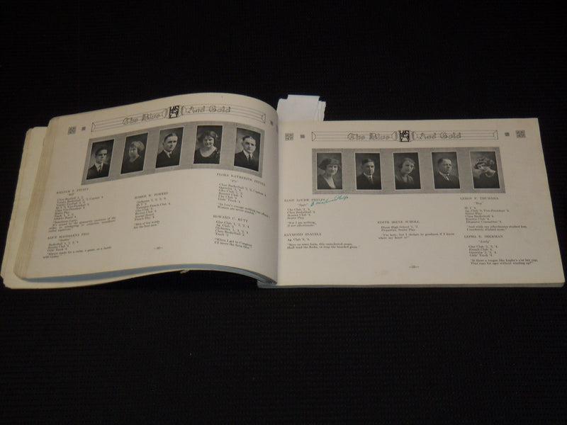 1923 BLUE AND GOLD STERLING HIGH SCHOOL YEARBOOK - ILLINOIS - YB 2944