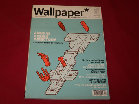 2005 JULY/AUGUST WALLPAPER MAGAZINE NO. 80 - ANNUAL DESIGN DIRECTORY - RC 779