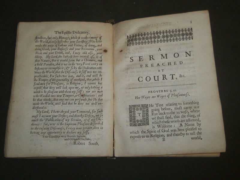 1666 A SERMON PREACHED BEFORE THE KING & SERMON BEFORE THE COURT - J 4801