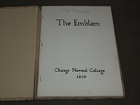 1920 THE EMBLEM CHICAGO NORMAL COLLEGE YEARBOOK - ILLINOIS - PHOTOS - YB 1133