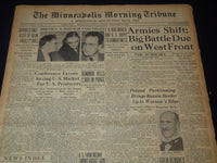 1939 SEPTEMBER 23 MINNEAPOLIS MORNING TRIBUNE - ARMIES SHIFT WEST FRONT- NT 9539