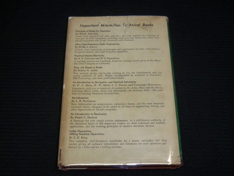 1947 PRINCIPLES OF RADIO FOR OPERATORS HARDCOVER BOOK BY RALPH ATHERTON- KD 7471