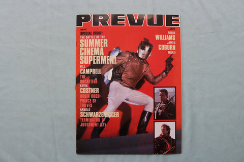 1991 MAY-AUG PREVUE MAGAZINE - SUMMER CINEMA SUPERMEN COVER - E 19785