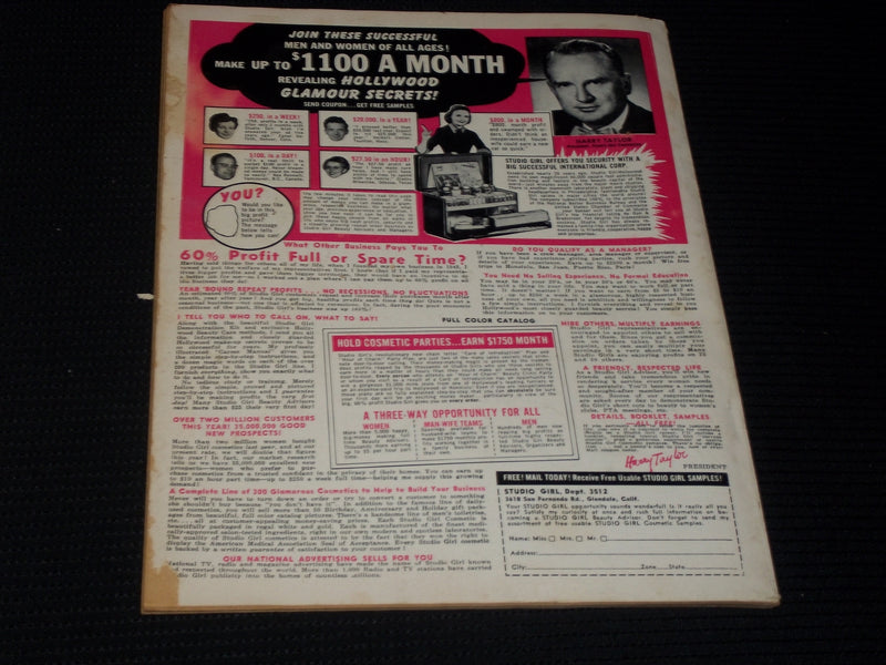 1961 FEBRUARY MOVIE MIRROR MAGAZINE - LIZ & EDDIE FRONT COVER - E 3654