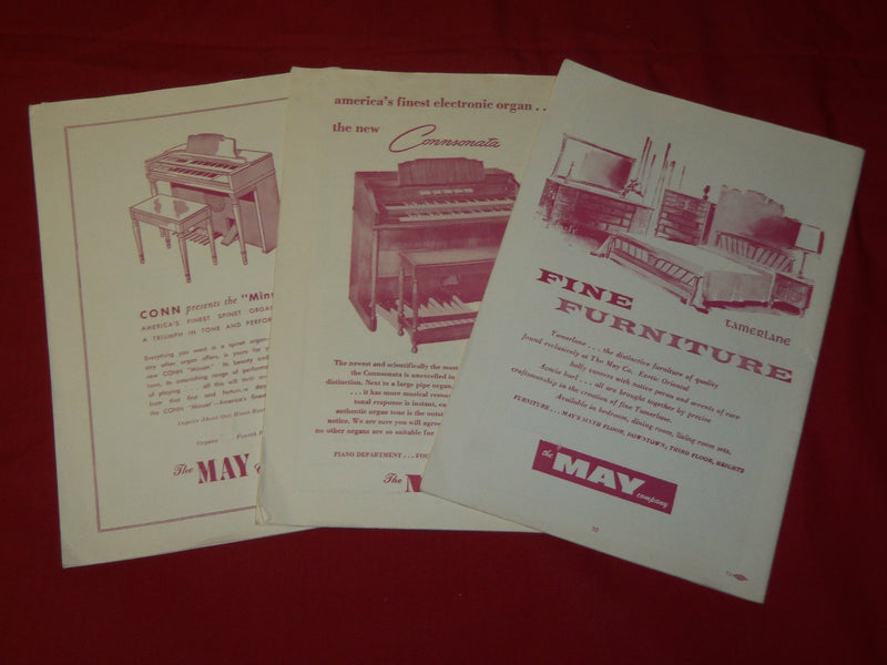 1953-1960 CLEVELAND OPERA ASSOCIATION PROGRAM LOT OF 3 - O 1098G