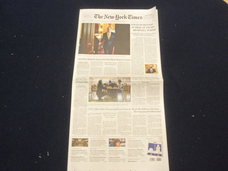 2021 FEBRUARY 13 NEW YORK TIMES - DEFENSE IN TRIAL OF TRUMP: RIVALS' WORDS