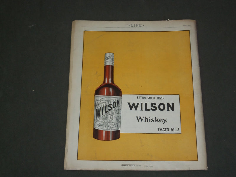 1901 JUNE 6 LIFE MAGAZINE - SPORTING NUMBER - GREAT ILLUSTRATIONS & ADS - B 3833
