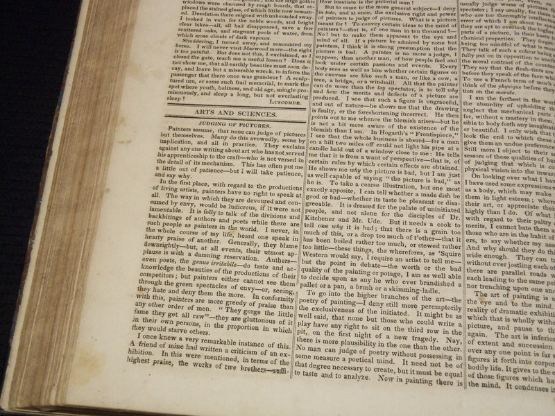 1826-1827 NEW YORK MIRROR AND LADIES GAZETTE BOUND VOLUME NO. 4 - KD 4675N
